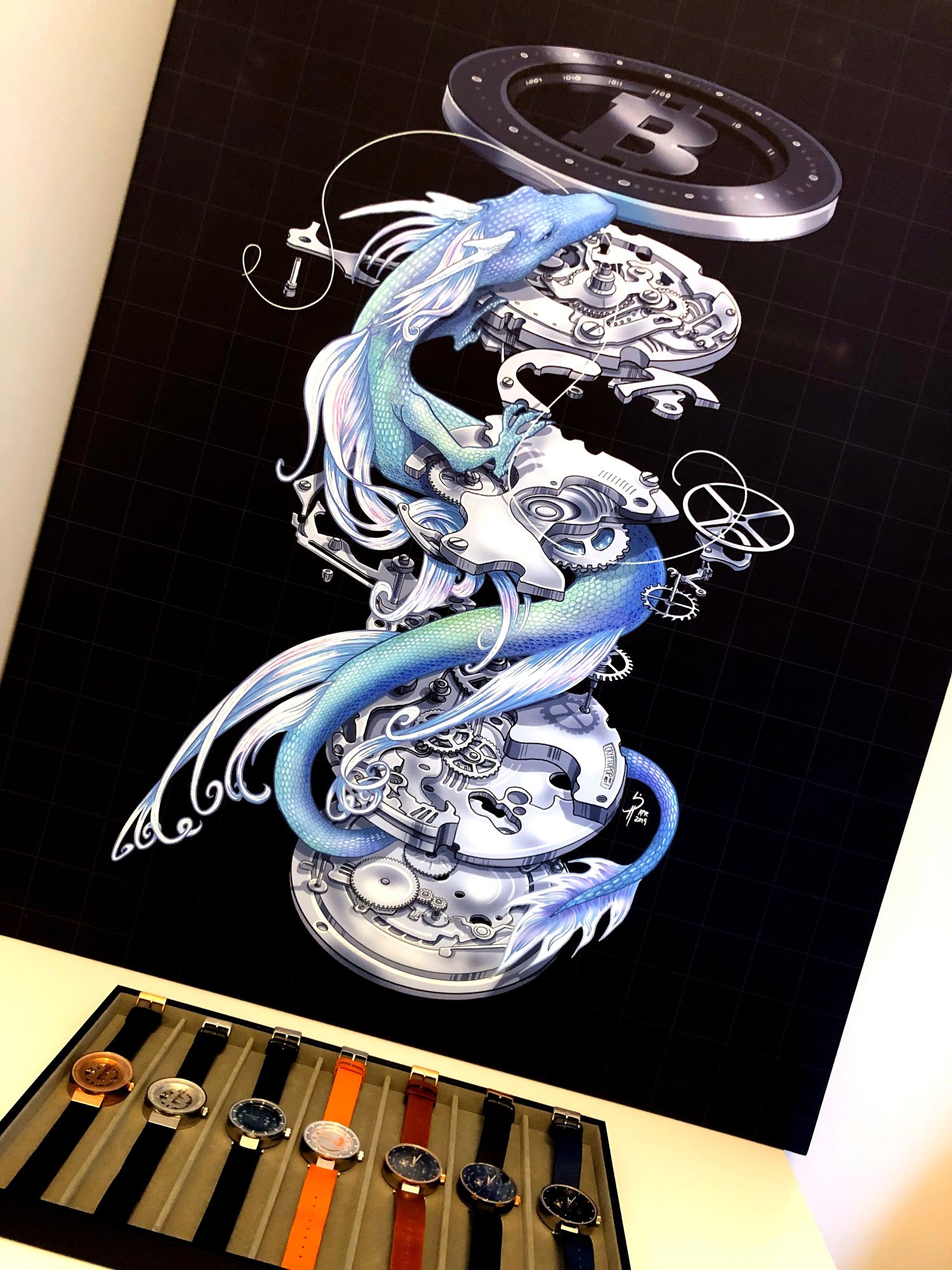 CRYPTOMATIC Water Dragon by Luis Buenaventura
