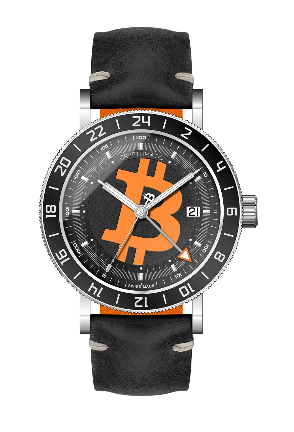 Model Two — Steel + Orange