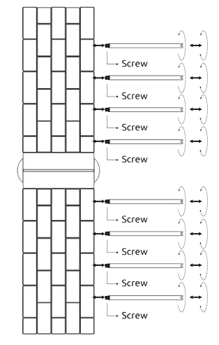 Steel strap link removal diagram